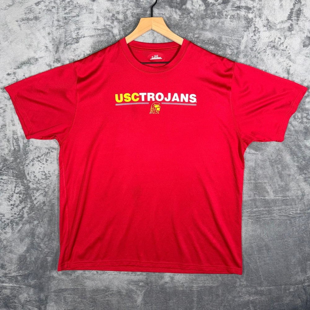 Under Armour USC Trojans Mens T-Shirt Size XL Cardinal Red Athletic Performance